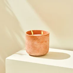 CASA TERRA Candela Da Esterno Terracotta- Candele Da Giardino