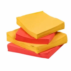 CASA UNI Set Di 20 Tovaglioli Rosso- Tovaglioli