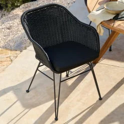 CASA VIENNA Sedia Da Pranzo Nero- Sedie Da Pranzo|Sedie Da Giardino