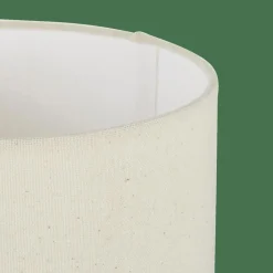 CASA WHITESTONE Lampada Tav+paralume E27 Bianco Antico- Lampade Da Tavolo