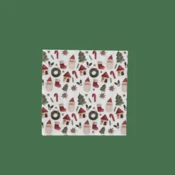 CASA X-MAS VIBE Set Di 20 Tovaglioli Multicolore- Tovaglioli